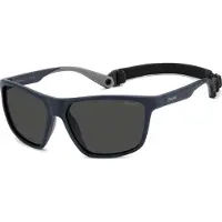 Polaroid Lunettes de soleil pour homme PLD 7040/S bleu mat 59/14/140