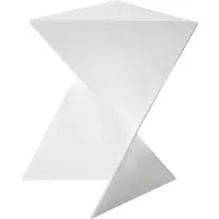 Beliani Table D'appoint Pecos Blanc