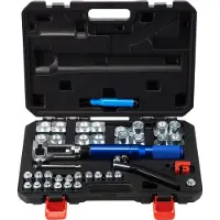 Vevor Kit d'Outils d'Évasement de Conduite de Frein Hydraulique Double 45° pour Tubes 4,75-12,7 mm avec Coupe-tube Ébavurage de Tubes