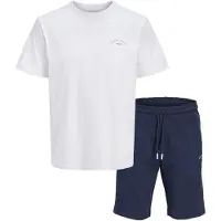 Jack & Jones Survêtement 'JJCOLLEGE' bleu foncé / blanc