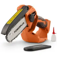 Powerplus 20v 100 Mm Mini Pruner Chainsaw Without Battery Orange One Size / EU Plug 220V
