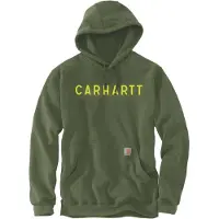 Carhartt Rain Defender Logo Graphic, sweat à capuche ,Vert/Jaune ,M
