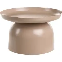 Beliani Table Basse Torrens Métal Taupe