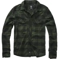 Brandit Chemise en flanelle de - Chemise À Carreaux - S - 4XL - pour Homme - vert - Taille XXL