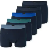 Schiesser Boxers '95/5 Organic Cotton' bleu clair / bleu foncé / vert