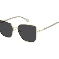 Polaroid Lunettes de soleil or / gris foncé