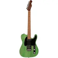 Fazley Outlaw Series Coyote Plus SS Green guitare électrique avec housse