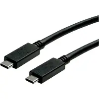 Roline 11.02.9056 Câble USB 3.2 Gen 2 (3.1 Gen 2) 0,5 m USB C Noir