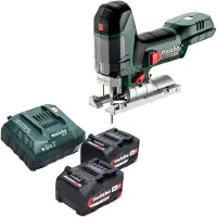 Metabo ST 18 LT 130 BL Scie sauteuse sans fil 18 V 130 mm Brushless + 2x batterie 4,0 Ah + chargeur