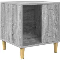 vidaXL , cabane pour chien Sonoma-Gris, 44 x 42 x 49 cm, en matériau de bois