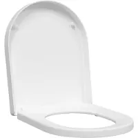 vidaXL Siège de toilettes réglable, blanc, 48 x 36,5 x 4,5 cm, polypropylène