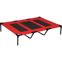 PawHut Lit pour chien lit pour chien place de couchage banc pour chien panier pour chien lit pour animaux 122 x 92 x 23 cm D04-069