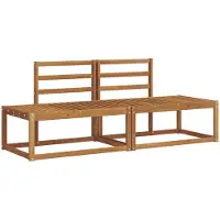 vidaXL - Ensemble de canapés d'extérieur, 2 pièces, en bois d'acacia massif naturel