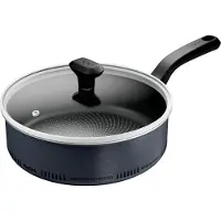 Tefal So'Light H0563242, Ronde, Rôtissoire, Noir, Bleu, Titane, Indicateur thermique, Verre