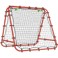 HOMCOM Panneau de rebond pour ballon de football, filet de rebond double face
