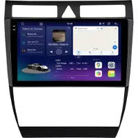 AWESAFE 2K Écran Autoradio Android 128GB pour Audi A6 C5 (1997-2004) avec CarPlay, Android Auto, navigation GPS, 4G LTE, Bluetooth, DAB+, caméra de recul etau volant