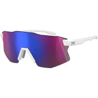 Under Armour Lunettes de soleil UA GRID PRO/G blanc mat et rose 99/1/140 pour homme
