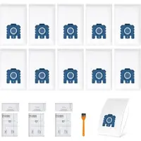 INF 10 sacs poussière ABS+non-tissé 18cmx28cmx9.9cm pour aspirateur Miele