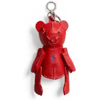 Ralph Lauren pour femme. 427P13276004 Breloque de sac rouge en forme d'ours (OSFA), Casuel, Cuir