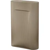 Muuto Ridge Vase Taupe Frosted Glass | H: 48.5 cm