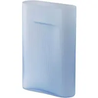 Muuto Ridge Vase Light Blue Frosted Glass | H: 35 cm