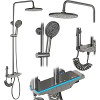 REA Kit De Douche Savio Led Titanium
