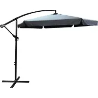 Akord Parasol De Jardin Cynia Gris 245X245X245