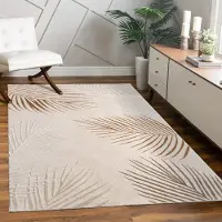Paco Home Tapis salon à poils courts Feuilles Floraux Arc-en-ciel Géométrique Dimensions 200 x 290 cm