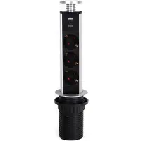 Emuca Multi connecteur à encastrer vertikal Push - - 5009925