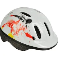 Fischer Fahrrad Casque vélo enfant S/M football blanc