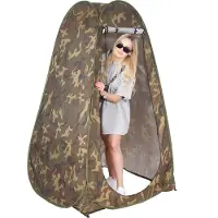 Springos Cabine de plage Tente pop-up 120 x 120 x 190 cm, sac de transport inclus