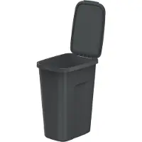 Prosperplast Odpadkový ko COMPACTA Q FLAP PLUS recyklovaný erný, objem 35l