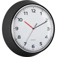 Karlsson Horloge murale - - Modern Retro - Diamètre 34 cm - Métal - Noir