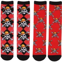 One Piece Chaussettes pack de 2 S-M, Multicolore, (lot de 2, M/L)