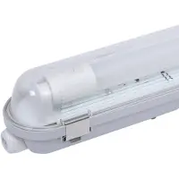 Lyora Luminaire SWD pour LED Tube 1 x 60cm - IP65 sans fluorescent
