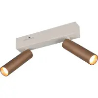 TRIO Spot LED AMBALA, 849210265, double, 2x 5,5 W, 2x 500 ml, café