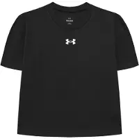 Under Armour Crop Sportstyle Logo Short Sleeve T-shirt Noir 10-12 Years Fille