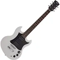 Gear4Music Guitare Électrique Brooklyn par Blanc