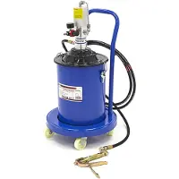 HBM Pompe à graisse pneumatique mobile 20 litres pression de refoulement de 300-400 bars