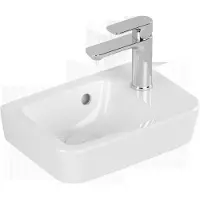 Villeroy & Boch O.novo lave-mains 1 trou de robinet à droite avec trop-plein 36x25cm - blanc 43433601