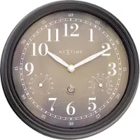 Nextime Horloge d'extérieur Jasmine Ø23,5 cm marron