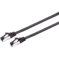 Shiverpeaks S-IMPULS CAT.8.1 câble réseau, plat, TPE, noir, 1,0 m