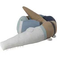 Sebra Oreiller - Tricoté - 190 cm - Sleepy Croc - Dusty Blue Mix - - UneTaille - Oreiller