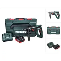 Metabo KH 18 LTX 24 Marteau combiné sans fil 18 V 2,1 J SDS plus + 1x batterie 5,5 Ah + chargeur + metaBOX