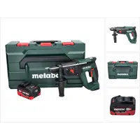 Metabo KH 18 LTX 24 Marteau combiné sans fil 18 V 2,1 J SDS plus + 1x batterie 5,5 Ah + metaBOX - sans chargeur
