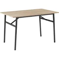 TecTake Table de salle à manger industrielle Swansea 120x75x76cm - Bois clair industriel, Chêne Sonoma