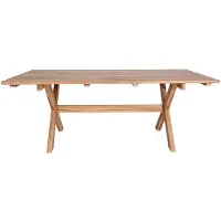 House Nordic Table de salle à manger Murcia en teck - Nature Finish, 200x90x75 cm