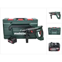 Metabo KH 18 LTX 24 Marteau combiné sans fil 18 V 2,1 J SDS plus + 1x batterie 4,0 Ah + metaBOX - sans chargeur