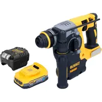 DeWalt DCH 273 E1 Marteau combiné sans fil 18 V 2,1 J SDS Plus Brushless + 1x batterie Powerstack 1,7 Ah + chargeur