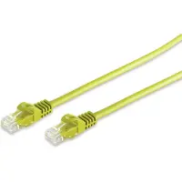 S-Conn S/CONN maximum connectivity Câble réseau RJ45 Câble patch U/UTP avec câble brut Cat.7 jaune 0,5m (08-35012)